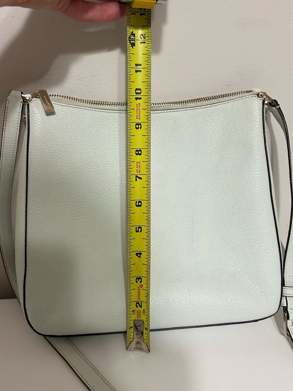 Kate Spade Charlotte Street Irini Crossbody, Mint Green, Pebbled Leather - Picture 7 of 12